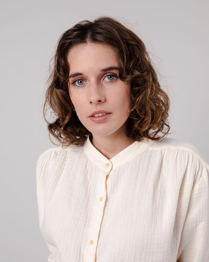 Bubble Mao Blouse Ecru from Brava Fabrics