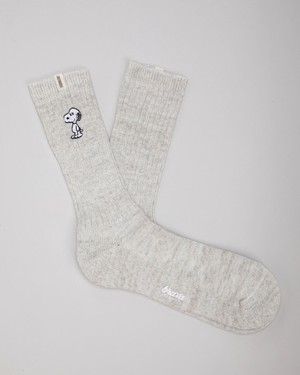 Peanuts Snoopy Socks Cream from Brava Fabrics