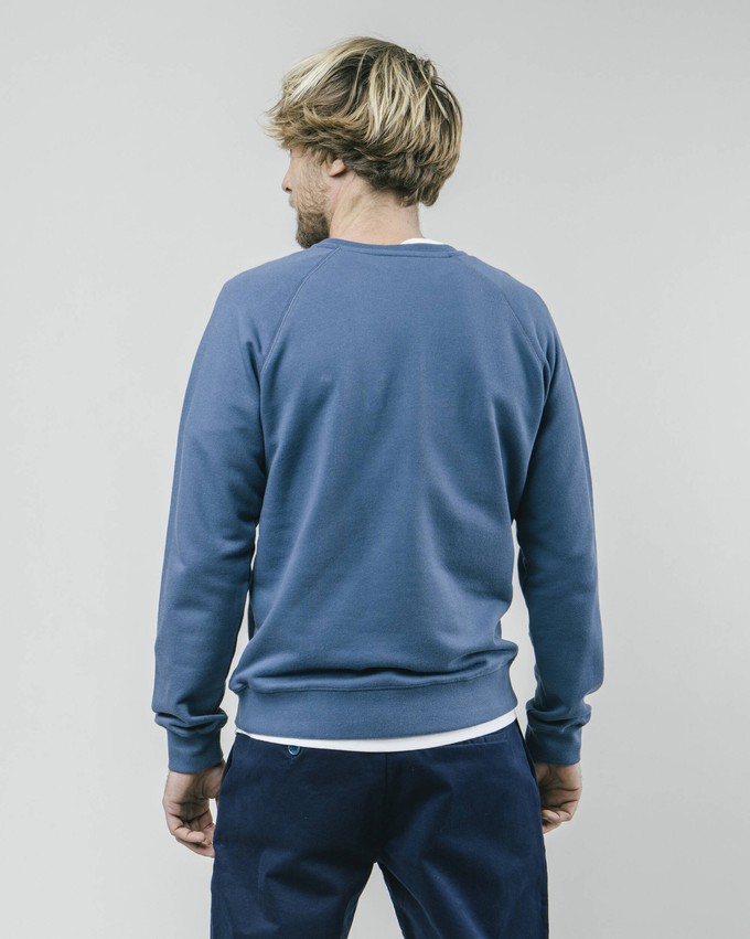 Out of Office Cotton Sweatshirt Blue from Brava Fabrics