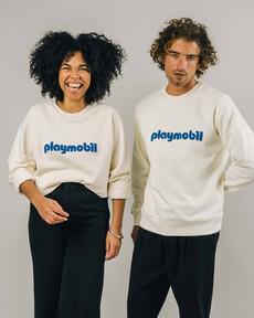 Playmobil Logo Sweatshirt Ecru via Brava Fabrics