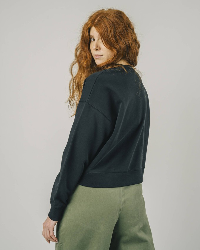 Moon Mode Cropped Sweatshirt Black from Brava Fabrics