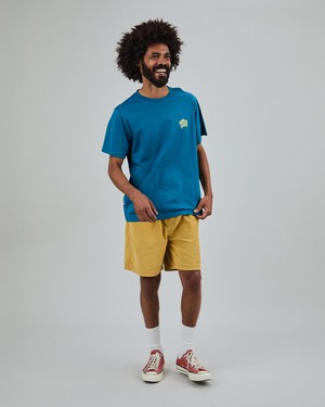 Asis Percales Crocodylus T-Shirt Blue from Brava Fabrics