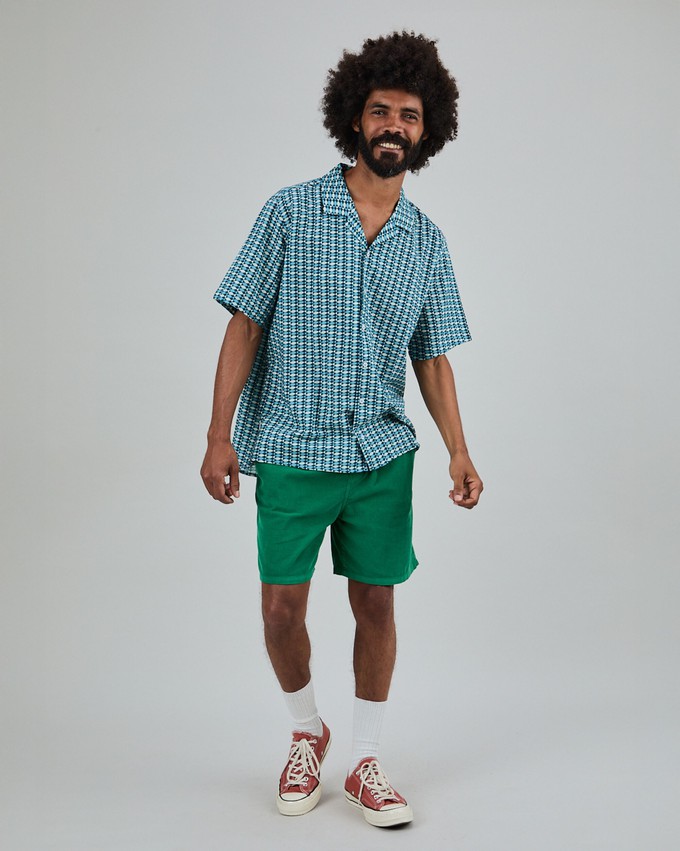 Sardinas Aloha Shirt Blue from Brava Fabrics