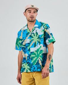 Tropical Pixel Camo Aloha Shirt via Brava Fabrics