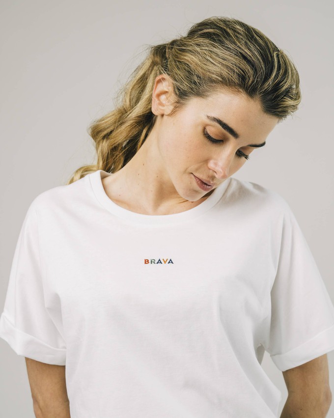 Brava Logo T-Shirt White from Brava Fabrics