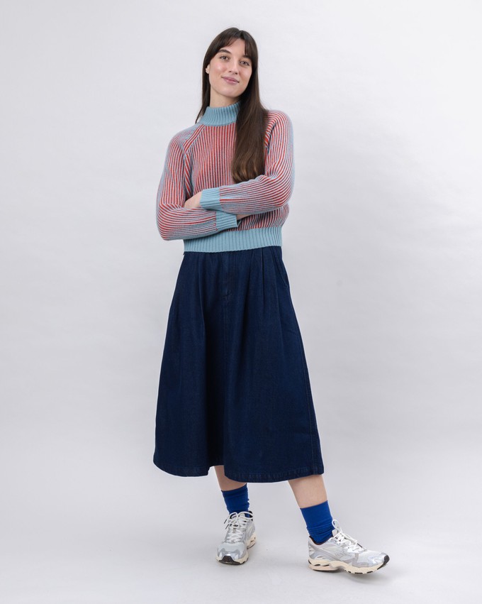 Denim Midi Skirt from Brava Fabrics