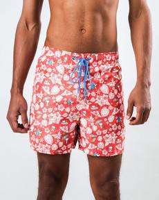 Peanuts Tropical Swimwear Red via Brava Fabrics