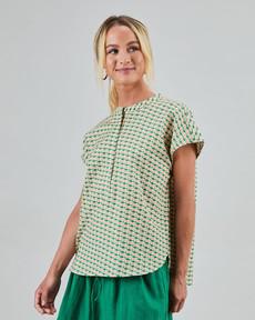 Sardinas Sleeveless Blouse Yellow via Brava Fabrics