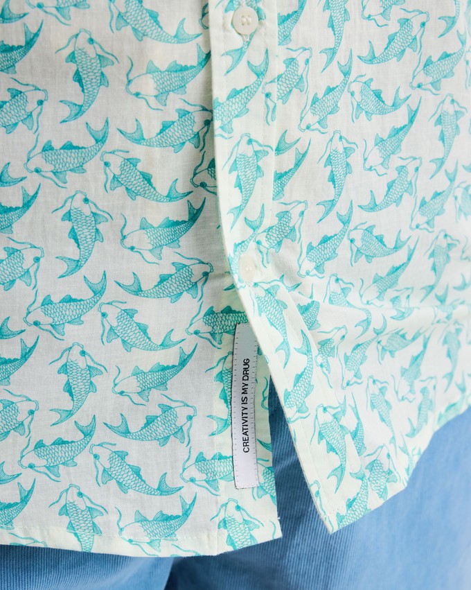 Koi Fish Printed Shirt from Brava Fabrics