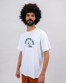 Peanuts Records T-shirt White via Brava Fabrics