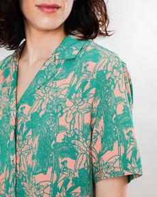 Helios Aloha Blouse Pink via Brava Fabrics