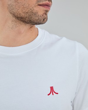 Atari Telescopic Logo T-Shirt White from Brava Fabrics