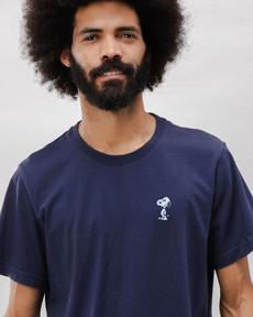 Peanuts Snoopy T-shirt Navy via Brava Fabrics
