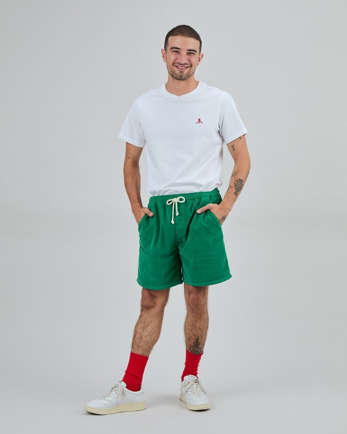 Baby Cord Shorts Green from Brava Fabrics