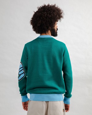 The Indoor Society Sweater Green from Brava Fabrics