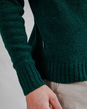 Wool Sweater Raglan Green from Brava Fabrics