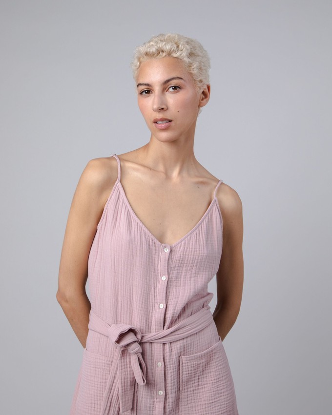 Bubble Long Dress Pink from Brava Fabrics