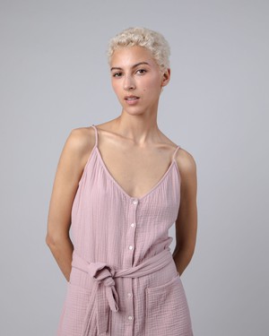 Bubble Long Dress Pink from Brava Fabrics