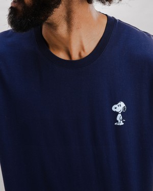 Peanuts Snoopy T-shirt Navy from Brava Fabrics