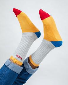 Kodak Block Ribbed Socks via Brava Fabrics