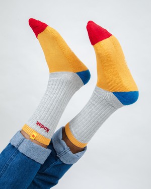 Kodak Block Ribbed Socks from Brava Fabrics