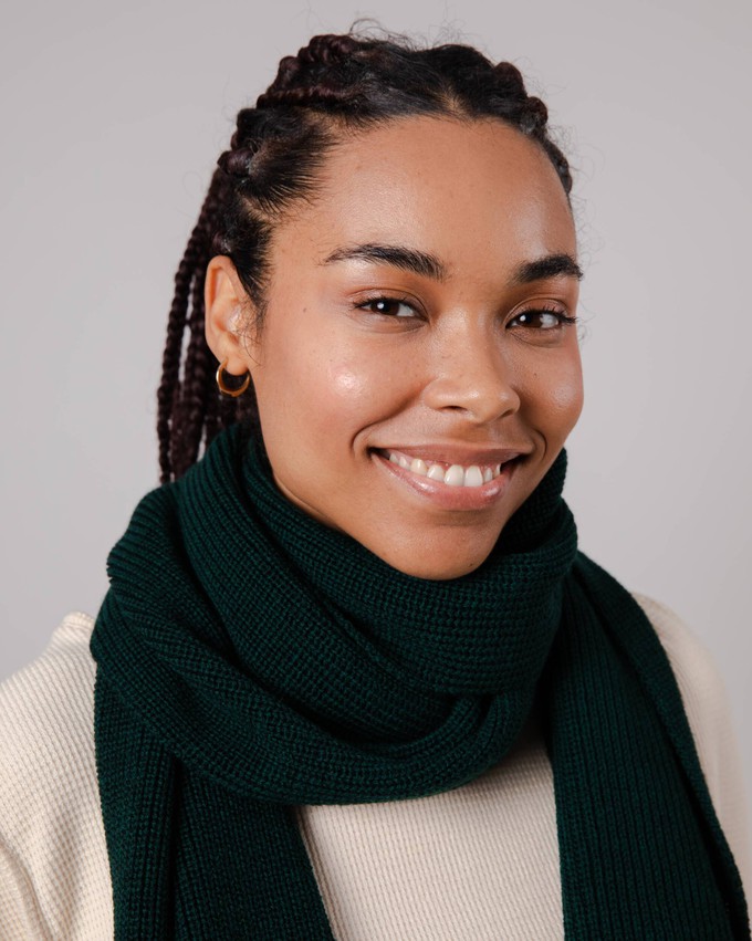 Waterfront Wool Scarf Green from Brava Fabrics