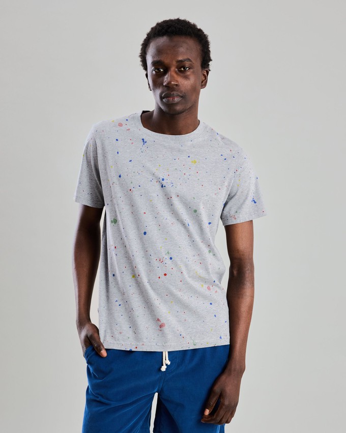 Splash Paint Tshirt Grey from Brava Fabrics