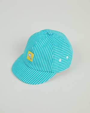 Denim Stripes Pixel Dolphin cap from Brava Fabrics