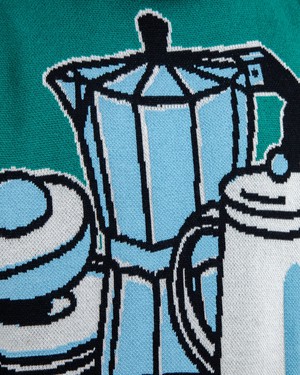 The Indoor Society Sweater Green from Brava Fabrics