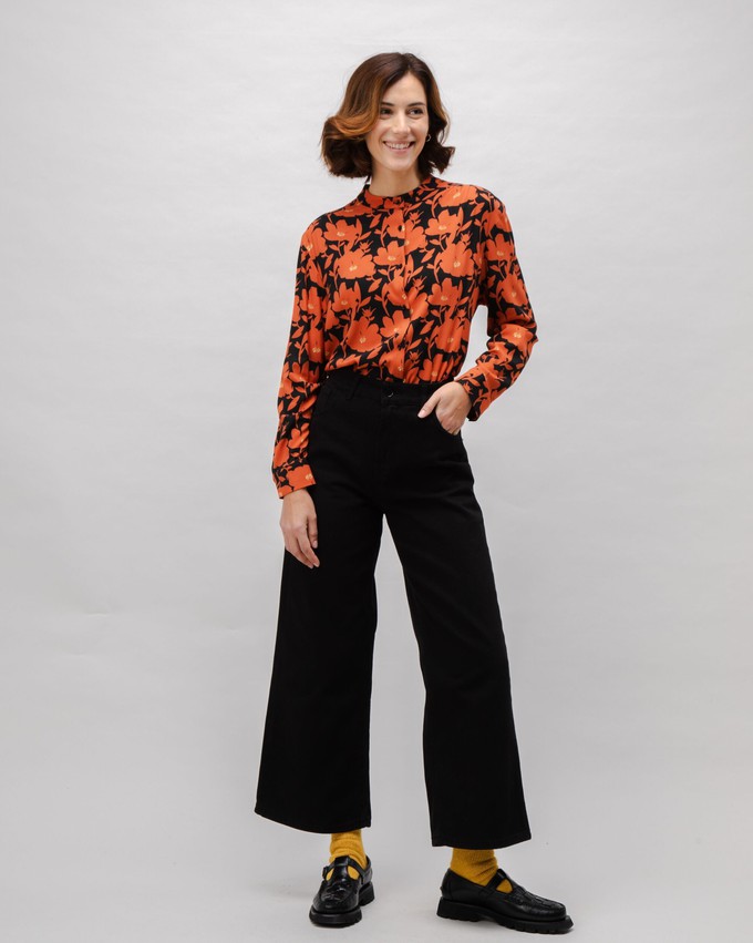 5 Pocket Twill Pants Black from Brava Fabrics