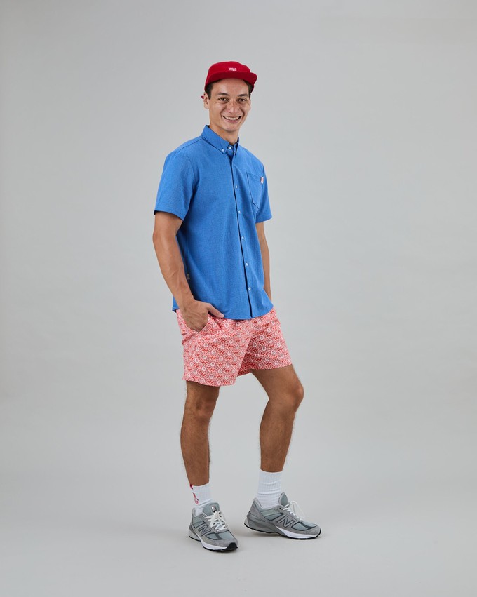 Asis Percales Daisy Swimwear Red from Brava Fabrics