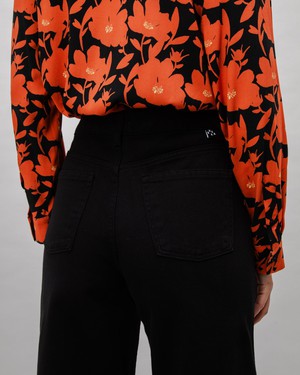 5 Pocket Twill Pants Black from Brava Fabrics