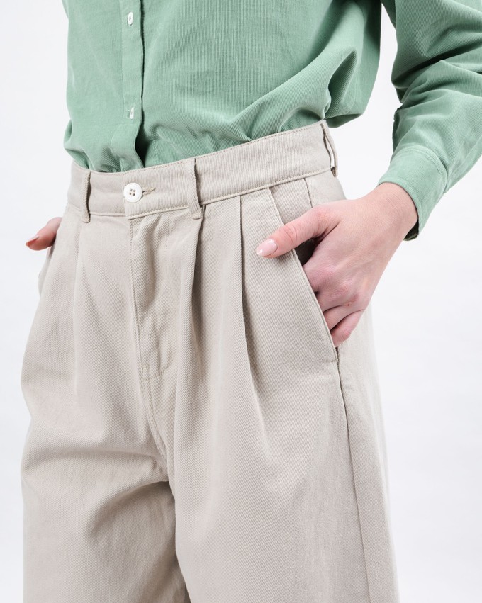 Wide Leg Pants Ecru from Brava Fabrics