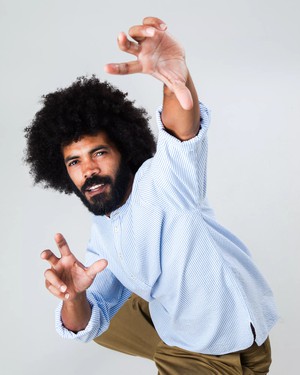 Seersucker Henley Shirt Blue from Brava Fabrics