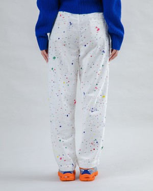 Splash Paint Corduroy Pleated Pants from Brava Fabrics