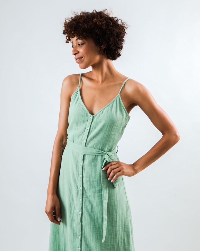 Bubble Strap Dress Light Green from Brava Fabrics