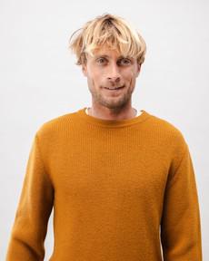 Waterfront Wool Sweater Mustard via Brava Fabrics