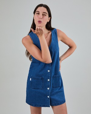 Washed Denim Short Dress Blue from Brava Fabrics