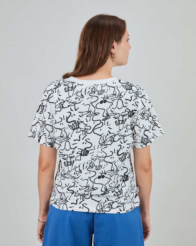 Peanuts Woodstock Oversize Tee White from Brava Fabrics