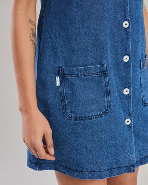Washed Denim Short Dress Blue from Brava Fabrics