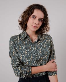 Peanuts Woodstock Blouse Navy via Brava Fabrics