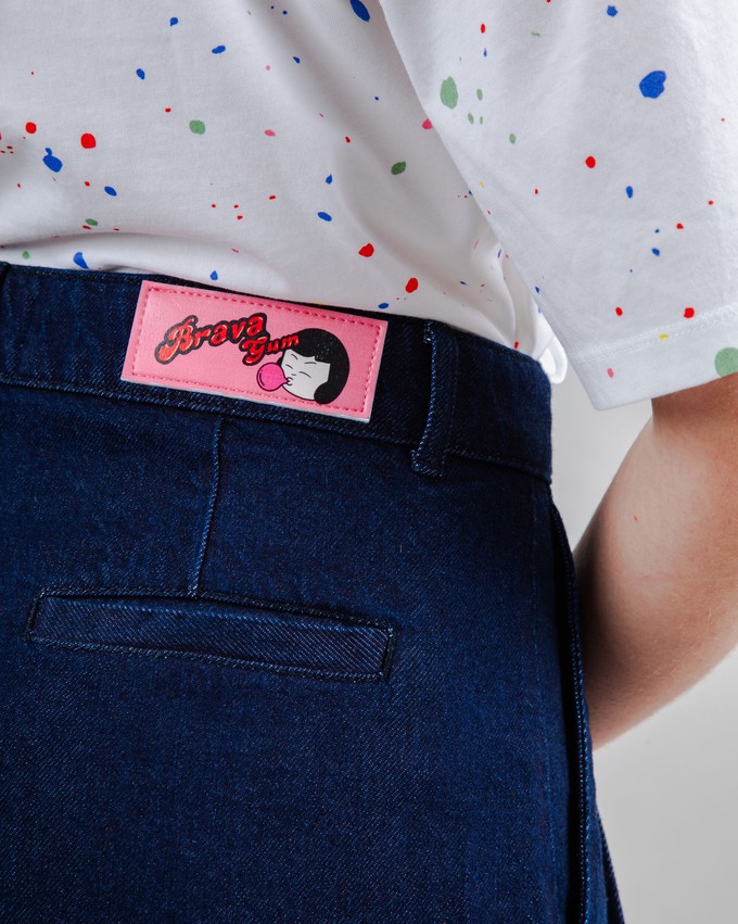 Wide Leg Pants Denim Dark from Brava Fabrics