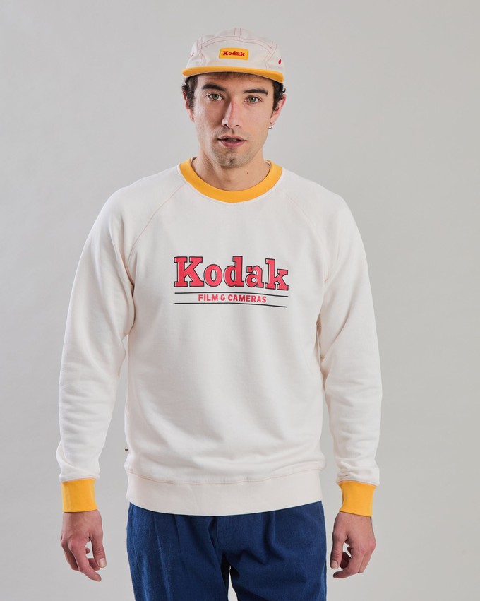 Kodak Retro FIlm Sweatshirt Ecru from Brava Fabrics