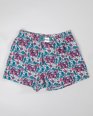 Asis Percales Tigris Boxer Ecru from Brava Fabrics