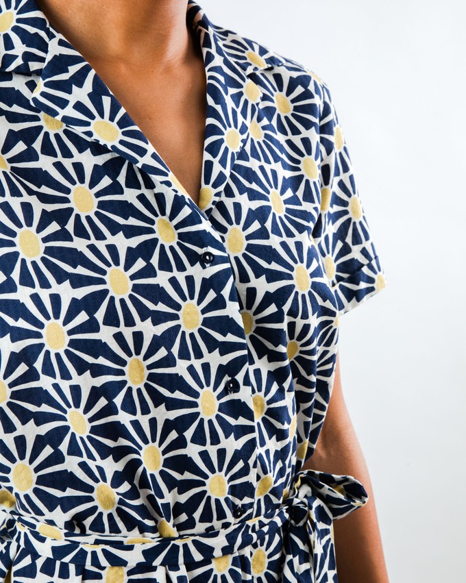 Marisol Long Dress Navy from Brava Fabrics