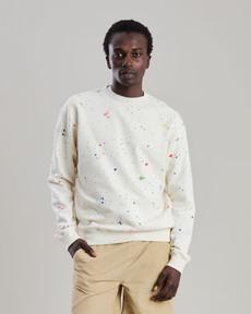 Splash Paint Sweatshirt Ecru via Brava Fabrics