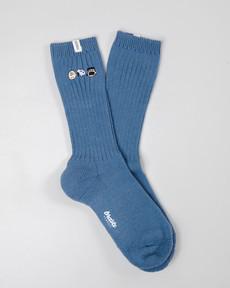 Peanuts The Gang Socks Blue via Brava Fabrics