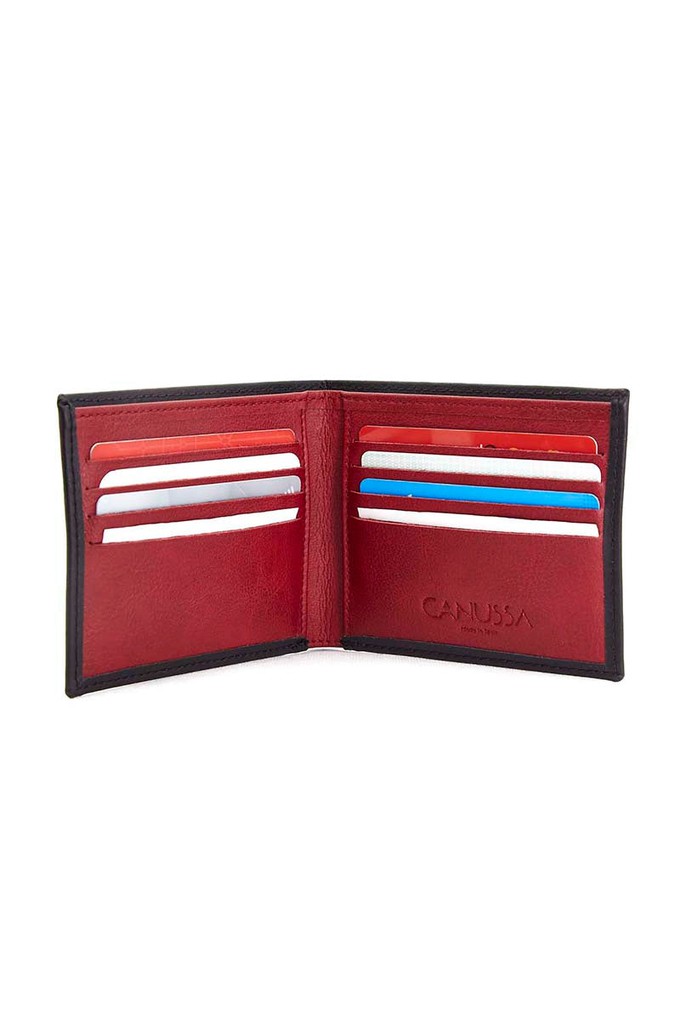 Slim wallet - Black/Red B2B from CANUSSA