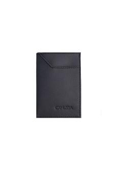 Persimmon slim card holder - Black B2B via CANUSSA