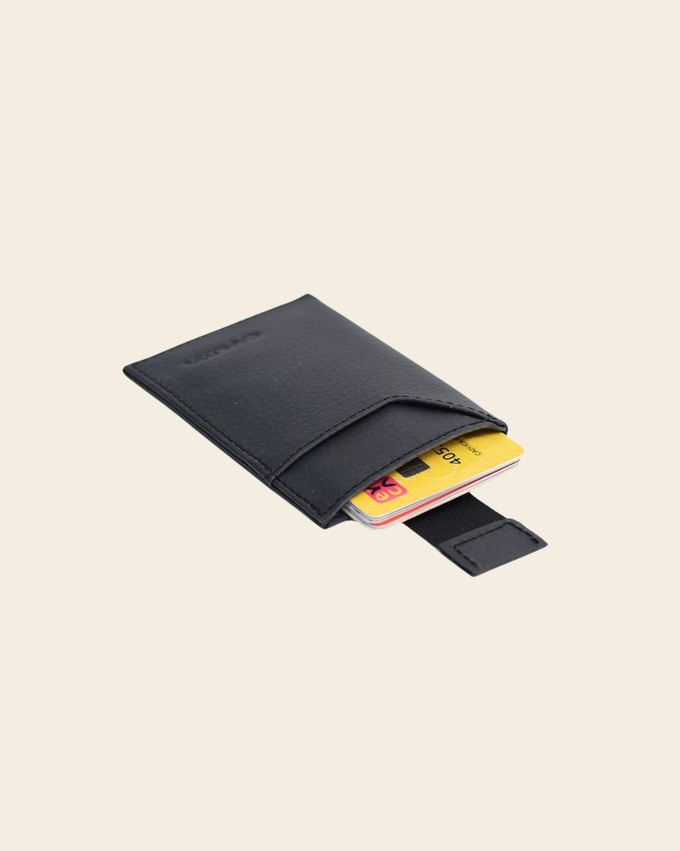 Persimmon slim card holder - Black from CANUSSA